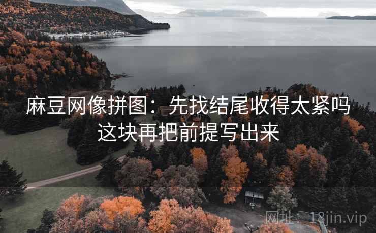 麻豆网像拼图：先找结尾收得太紧吗这块再把前提写出来